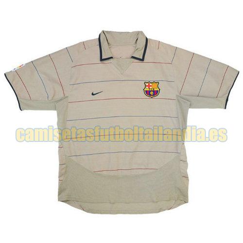 camiseta segunda barcelona 2003-2004 amarillo