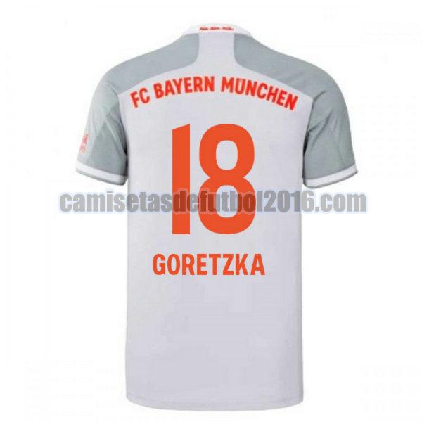 camiseta segunda bayern munich 2020-2021 goretzka 18