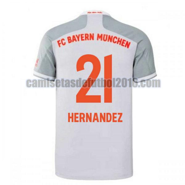 camiseta segunda bayern munich 2020-2021 hernandez 21