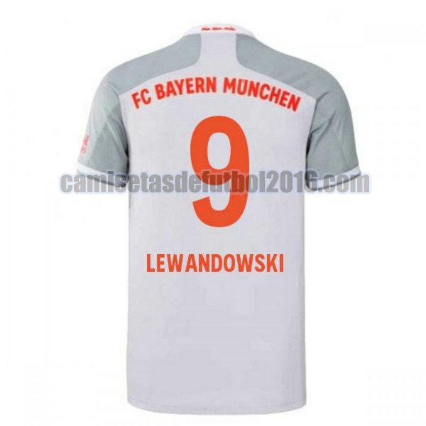 camiseta segunda bayern munich 2020-2021 lewandowski 9
