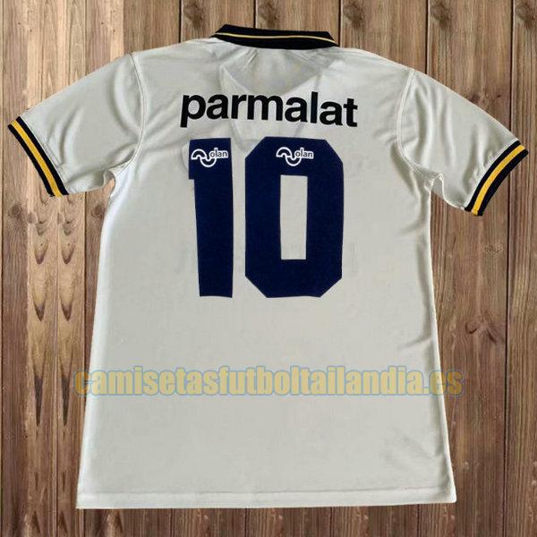 camiseta segunda boca juniors 1994-1995 blanco parmalat 10
