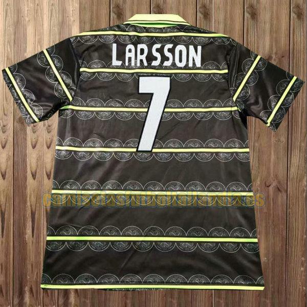 camiseta segunda celtic 1998-1999 negro larsson 7
