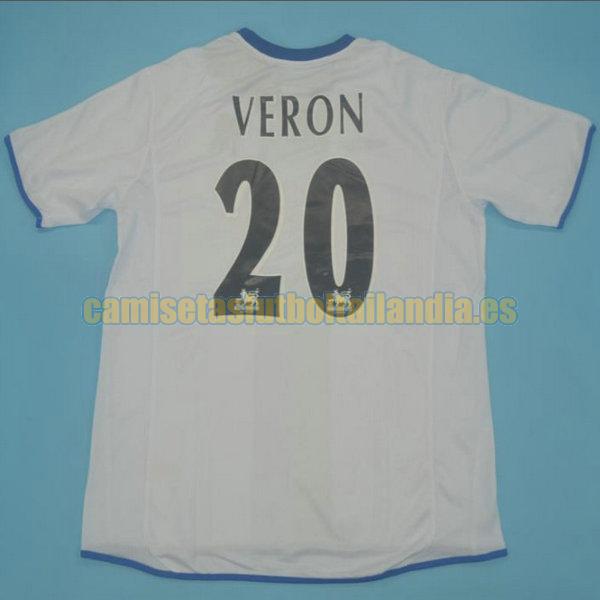 camiseta segunda chelsea 2003-2005 blanco veron 20