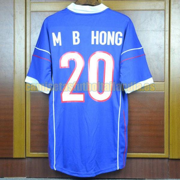 camiseta segunda corea 1998 azul m b hong 20