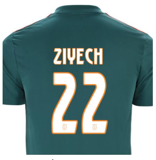 camiseta segunda equipacion Hakim Ziyech Ajax 2020