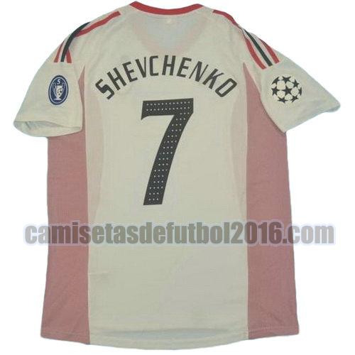 camiseta segunda equipacion ac milan 2002-2003 shevchenko 7