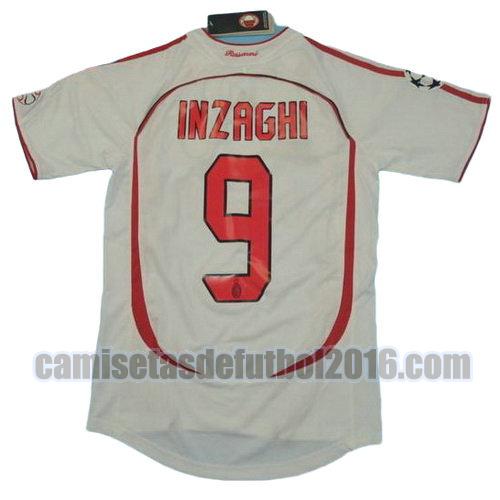 camiseta segunda equipacion ac milan 2006-2007 inzaghi 9