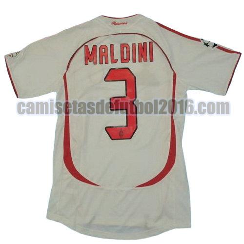 camiseta segunda equipacion ac milan 2006-2007 maldini 3