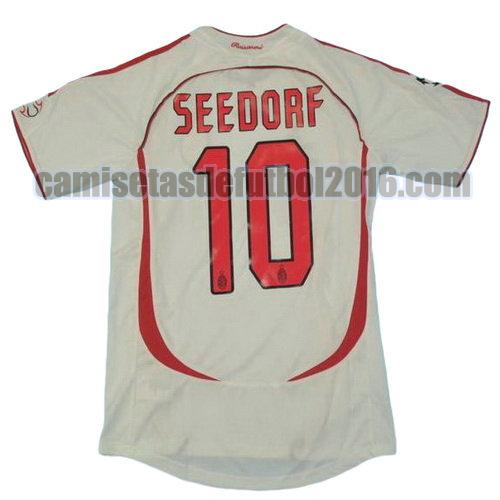 camiseta segunda equipacion ac milan 2006-2007 seedorf 10