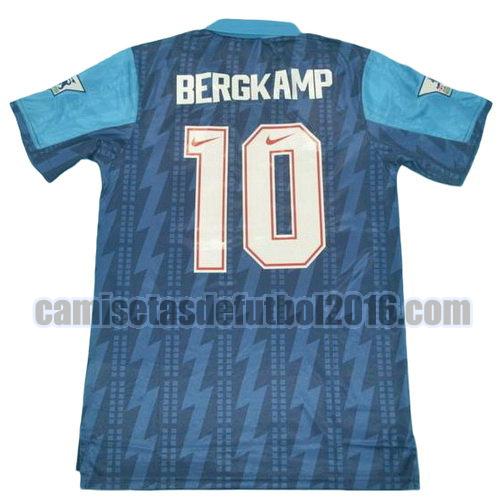 camiseta segunda equipacion arsenal 1994 bergkamp 10