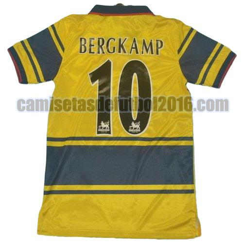 camiseta segunda equipacion arsenal 1997 bergkamp 10