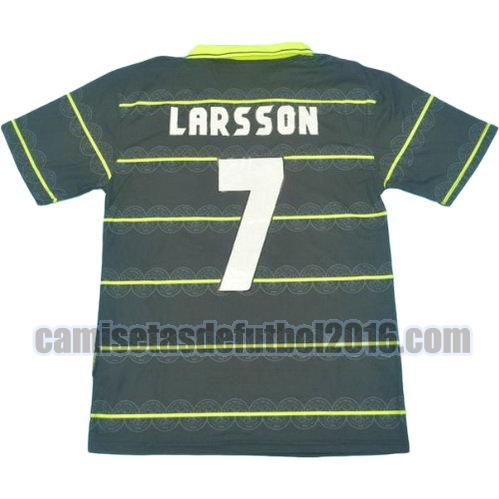 camiseta segunda equipacion celtic 1996-1997 larsson 7