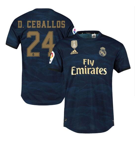 camiseta segunda equipacion daniel ceballos Real Madrid 2020