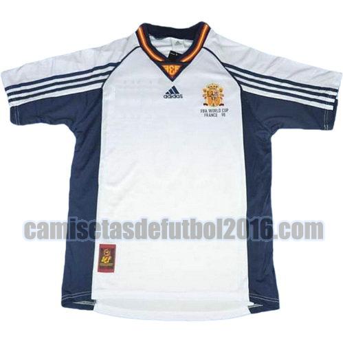 camiseta segunda equipacion españa copa mundial 1998