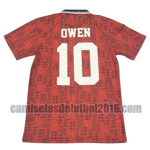 camiseta segunda equipacion inglaterra 1994 owen 10