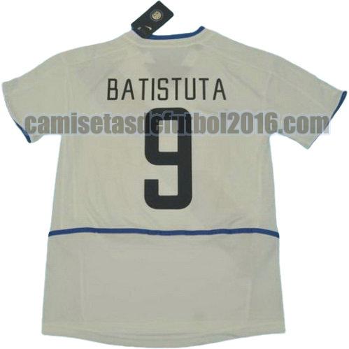 camiseta segunda equipacion inter milan 2002-2003 batistuta 9