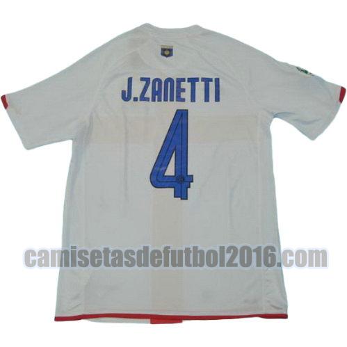 camiseta segunda equipacion inter milan 2007-2008 j.zanetti 4