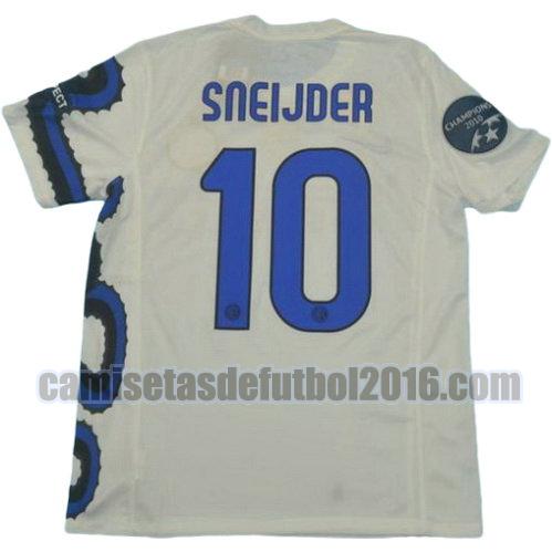 camiseta segunda equipacion inter milan campeones 2010 sneijder 10