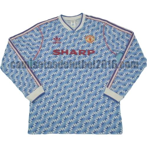 camiseta segunda equipacion manchester united 1990-1992 ml