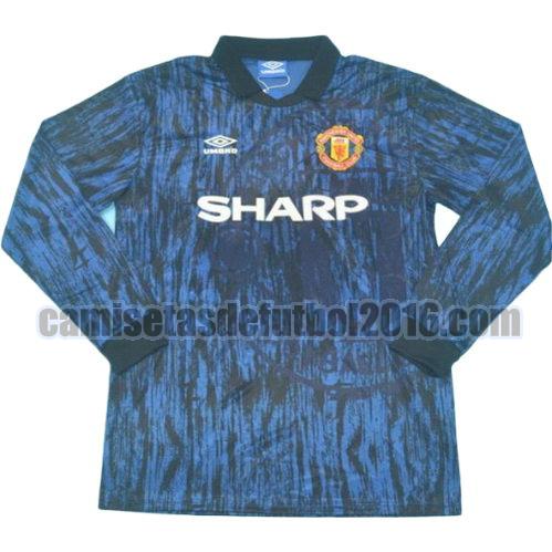 camiseta segunda equipacion manchester united 1992-1993 ml