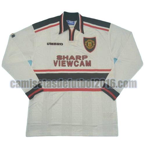 camiseta segunda equipacion manchester united 1998-1999 ml