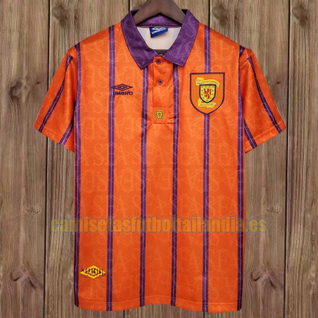 camiseta segunda escocia 1993-1994 naranja
