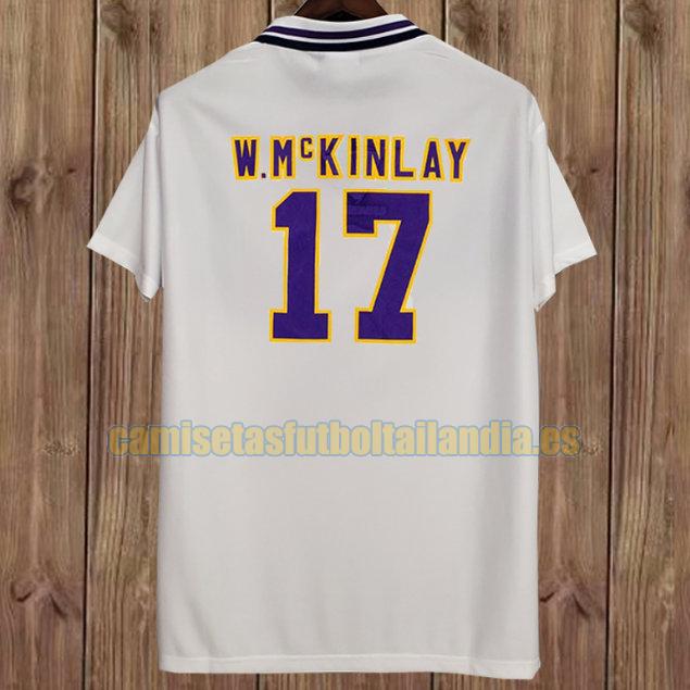 camiseta segunda escocia 1994-1996 blanco, blanca w.mckinlay 17