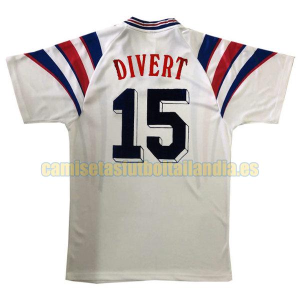 camiseta segunda francia 1996 blanco divert 15