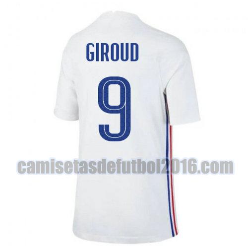 camiseta segunda francia 2020-2021 giroud 9