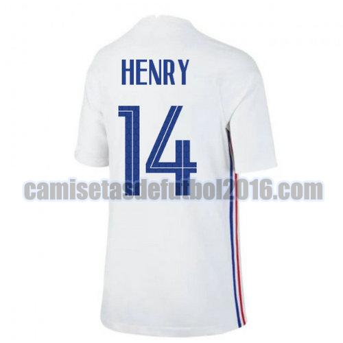 camiseta segunda francia 2020-2021 henry 14