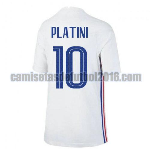camiseta segunda francia 2020-2021 platini 10