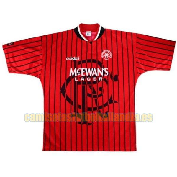 camiseta segunda glasgow rangers 1994-1995 rojo