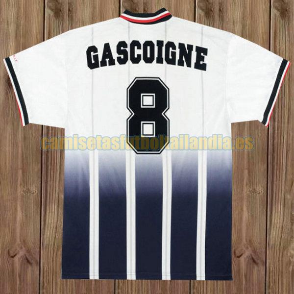 camiseta segunda glasgow rangers 1997-1999 blanco gascoigne 8
