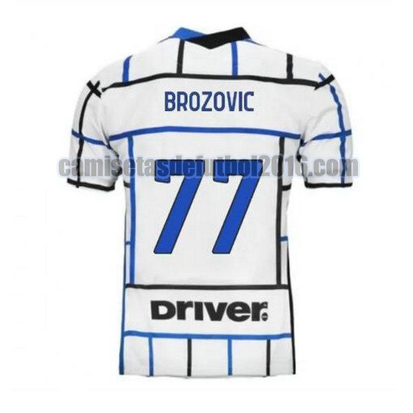 camiseta segunda inter milan 2020-2021 brozovic 77