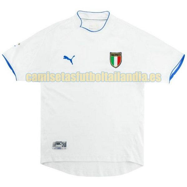 camiseta segunda italia 2003 blanco