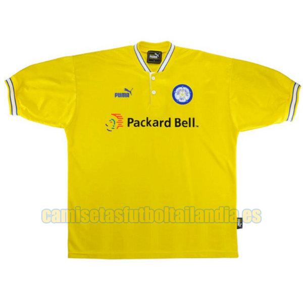 camiseta segunda leeds united 1996-1999 amarillo
