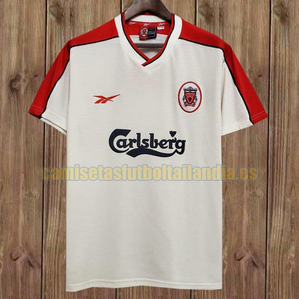camiseta segunda liverpool 1998-2000 blanco