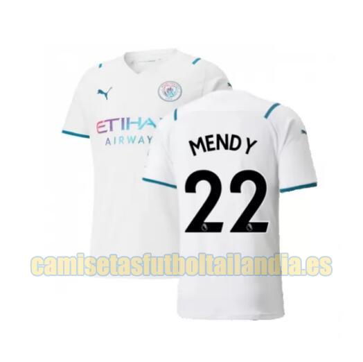 camiseta segunda manchester city 2021-2022 mendy 22