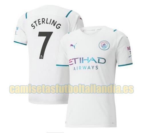 camiseta segunda manchester city 2021-2022 sterling 7
