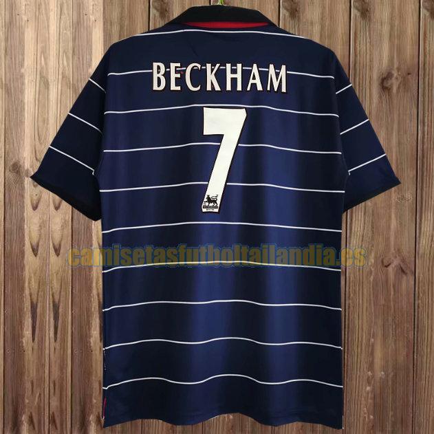 camiseta segunda manchester united 2019-2020 azul beckham 7