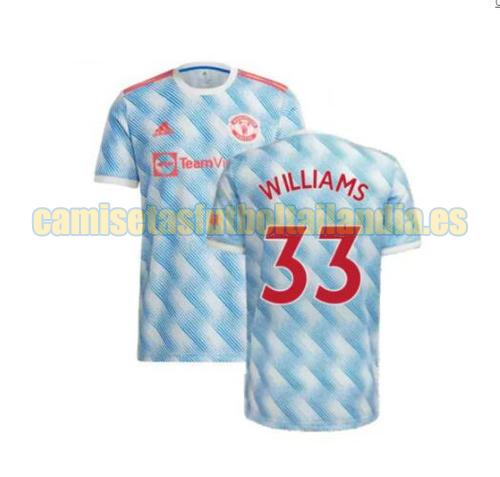 camiseta segunda manchester united 2021-2022 williams 33