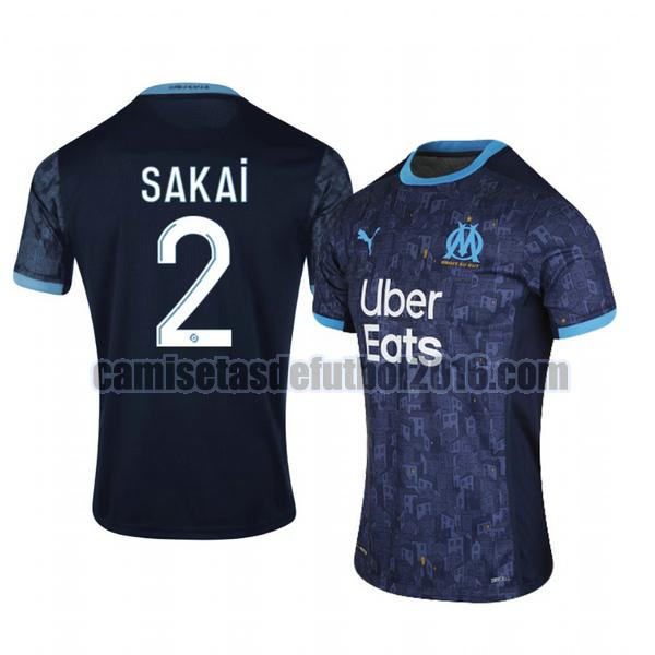 camiseta segunda marsella 2020-2021 hiroki sakai 2