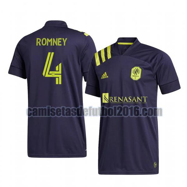 camiseta segunda nashville sc 2020-2021 david romney replica 4