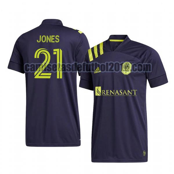 camiseta segunda nashville sc 2020-2021 derrick jones replica 21