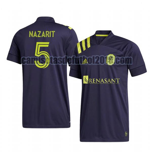 camiseta segunda nashville sc 2020-2021 miguel nazarit replica 5