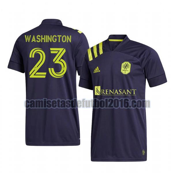 camiseta segunda nashville sc 2020-2021 taylor washington replica 23