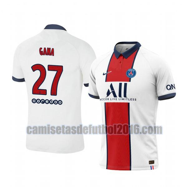 camiseta segunda paris saint germain 2020-2021 idrissa gueye 27