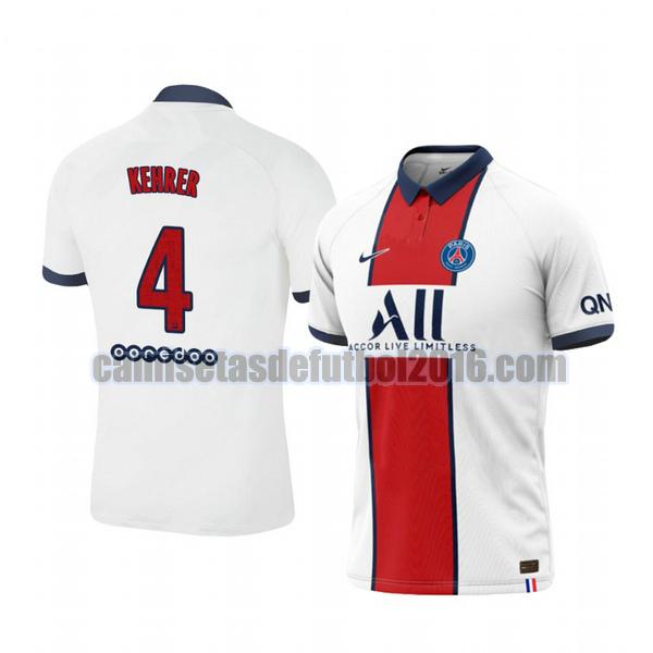 camiseta segunda paris saint germain 2020-2021 thilo kehrer 4