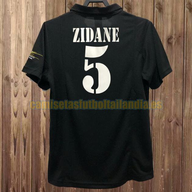 camiseta segunda real madrid 2002-2003 negro zidane 5
