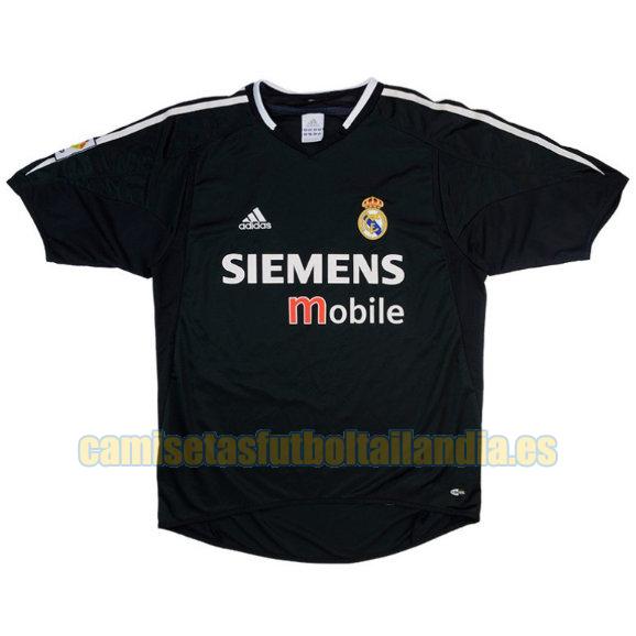 camiseta segunda real madrid 2004-2005 negro